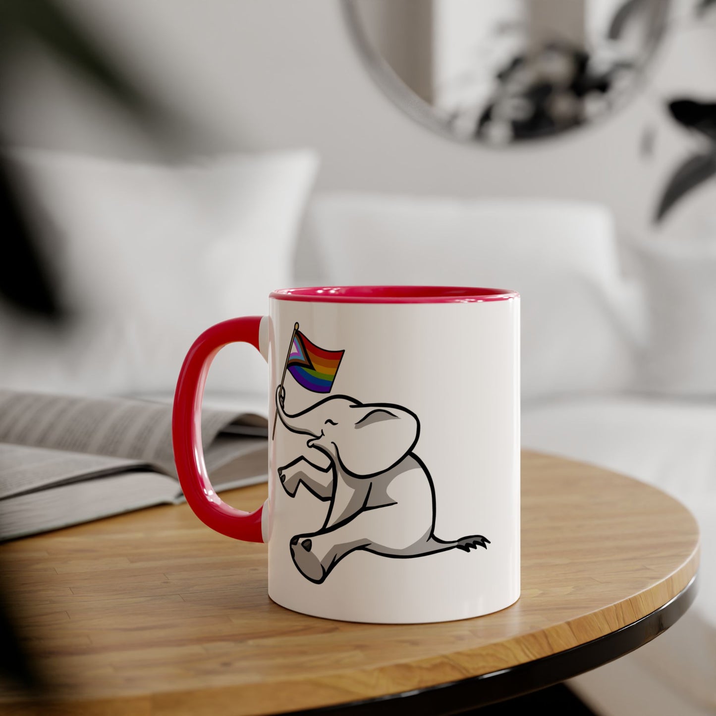 White Elephant Mug